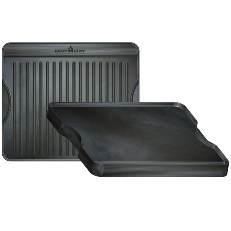 Camp Chef Reversible Pre Seasoned Cast Iron Griddle Bobwards