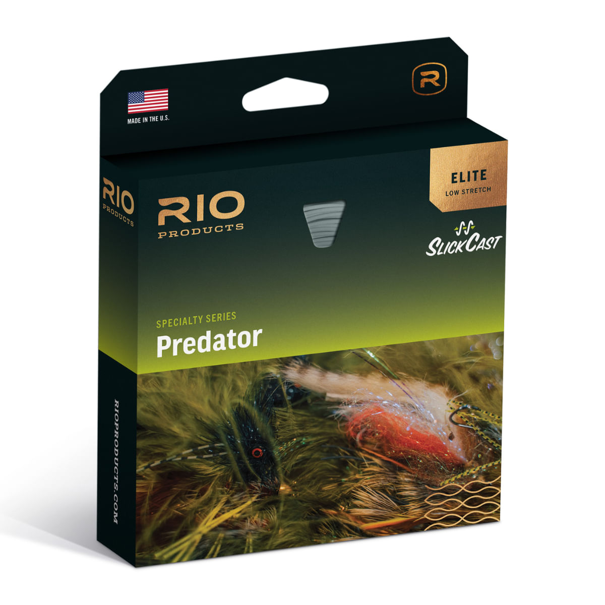 Rio Elite Predator Floating Fly Line - Olive / Yellow / Beige 6 Weight