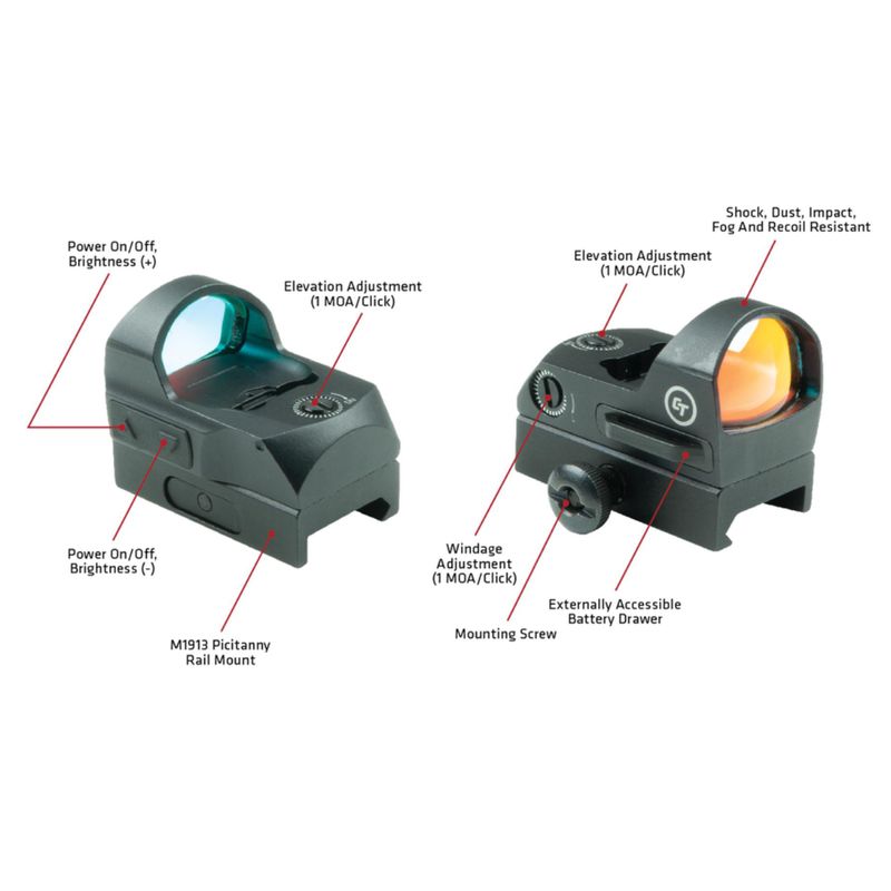 Crimson Trace CTS1300 Compact Open Reflex Sight