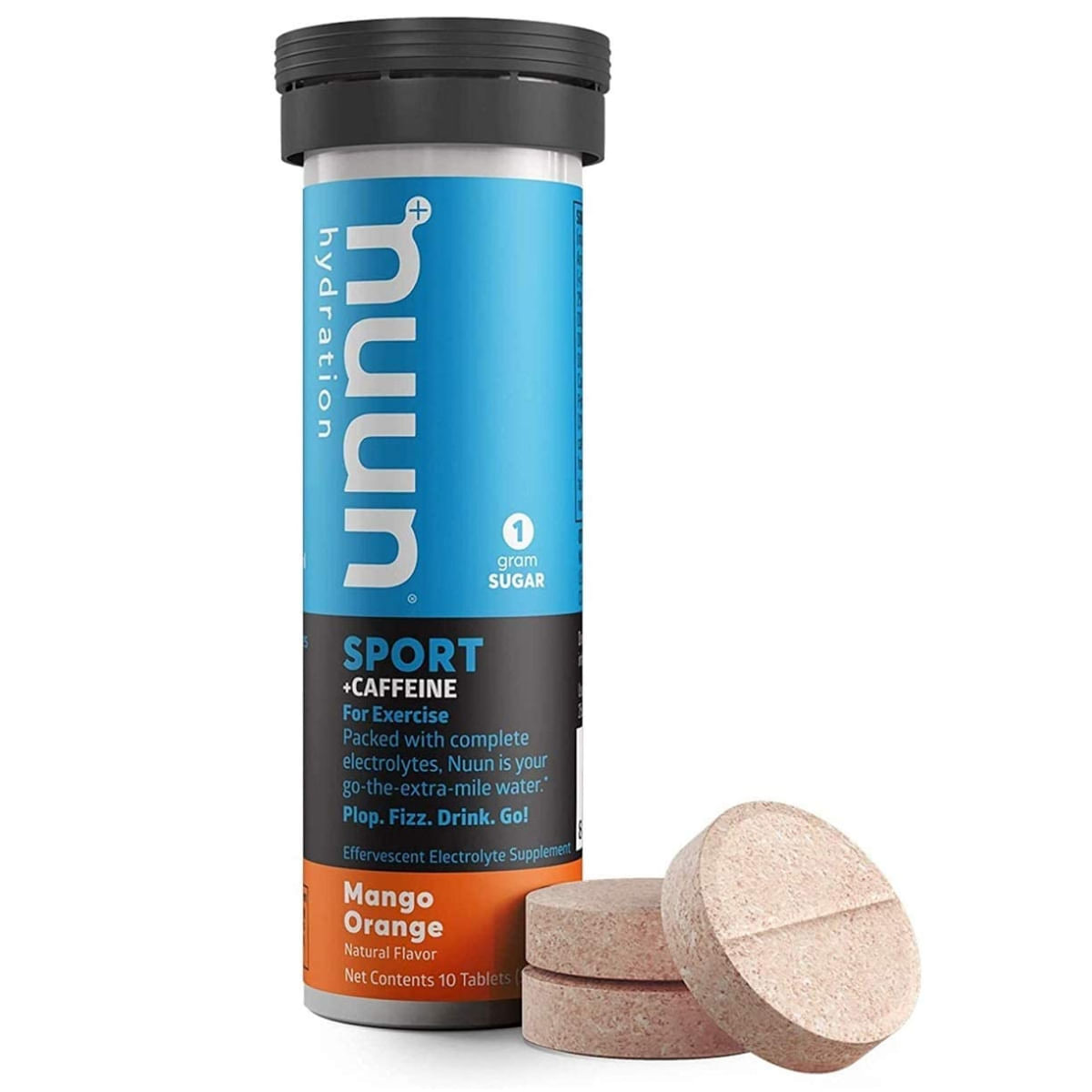 Nuun Energy Foods Sport + Caffeine Tablet - Mango Orange Single Serving