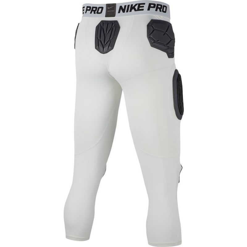 .com: Nike Men's Pro Hyperstrong Hardplate 3/4 Football Tights Pants  (Large, White/Black) : Sports & Outdoors