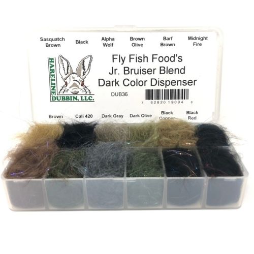Hareline Dubbin Fly Fish Food's Jr Bruiser Blend Color Dispenser