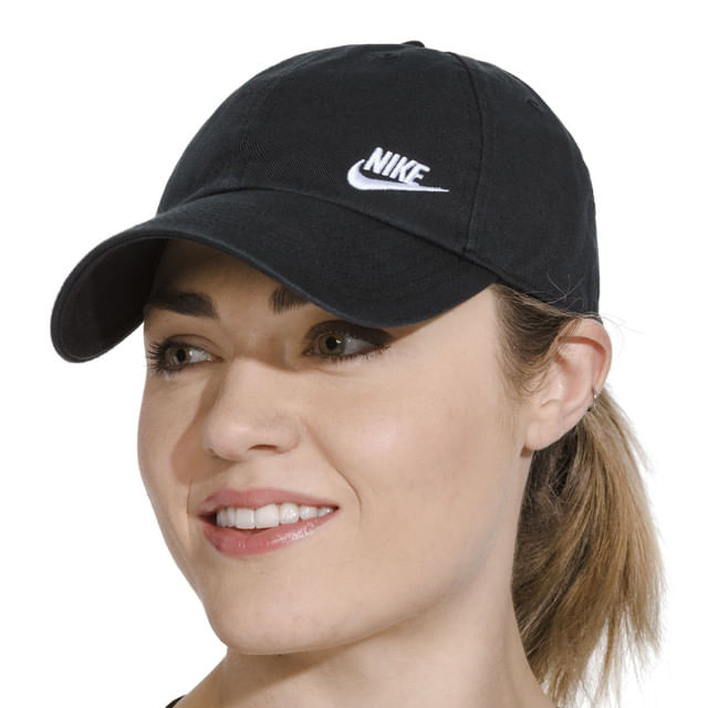 NIKE Women's Heritage86 Futura Classic Cap, Black/White, One Size :  : Clothing, Shoes & Accessories