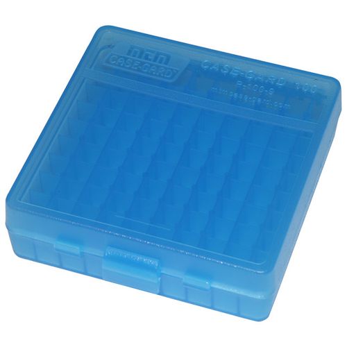 MTM Case-Gard Flip Top 9mm Luger / 380 ACP Pistol Ammo Box 100 Rounds