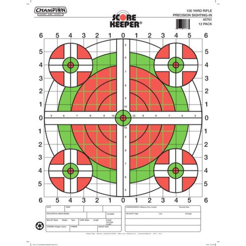 Champion Score Keeper Rifle Target