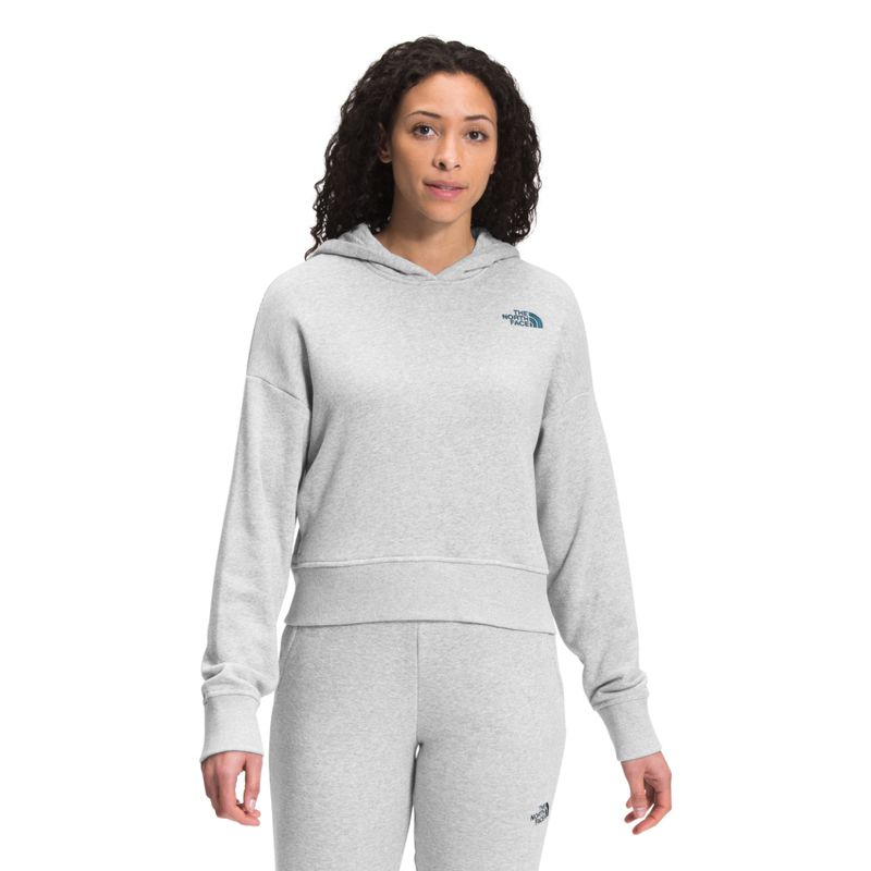 Grey north clearance face hoodie womens