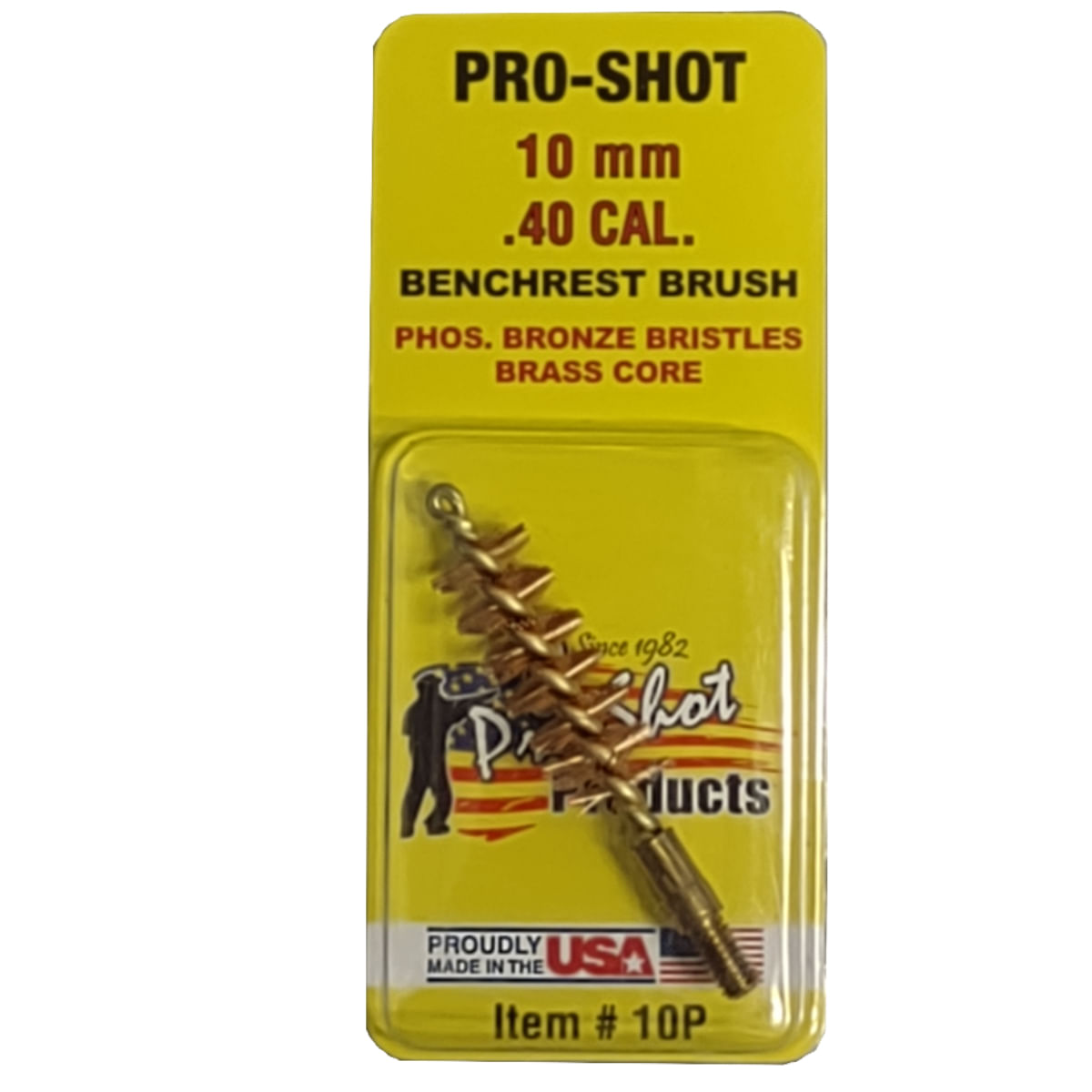 ProShot 10mm/.40cal. Benchrest Pistol Bore Brush