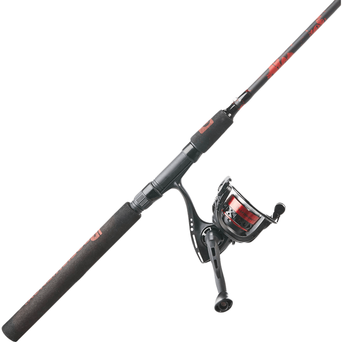 ProFISHiency 6ft Red and Black Spinning Combo with Pocket Box