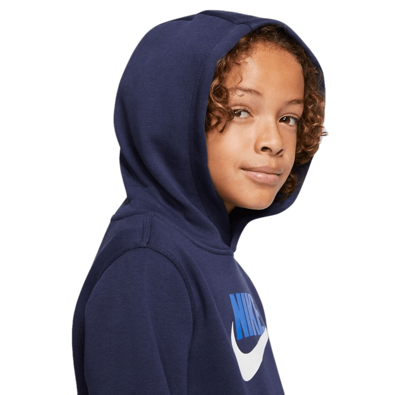 Nike sportswear club fleece best sale hoodie navy