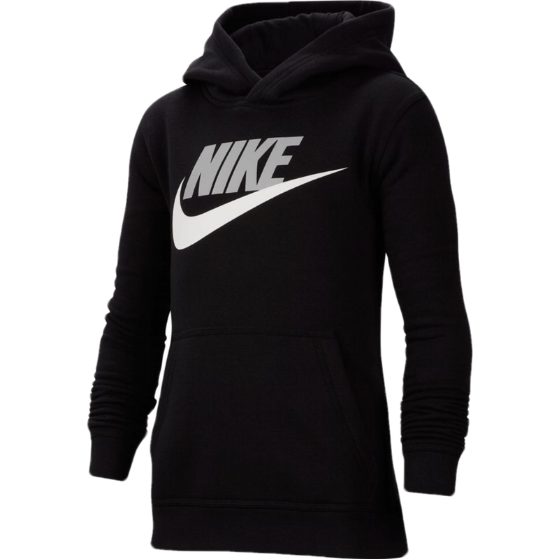  Nike Boy's NSW Pull Over Hoodie Club, Black/White