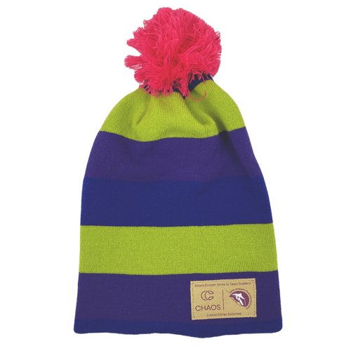 Chaos Aardvark Knit Beanie With Pom