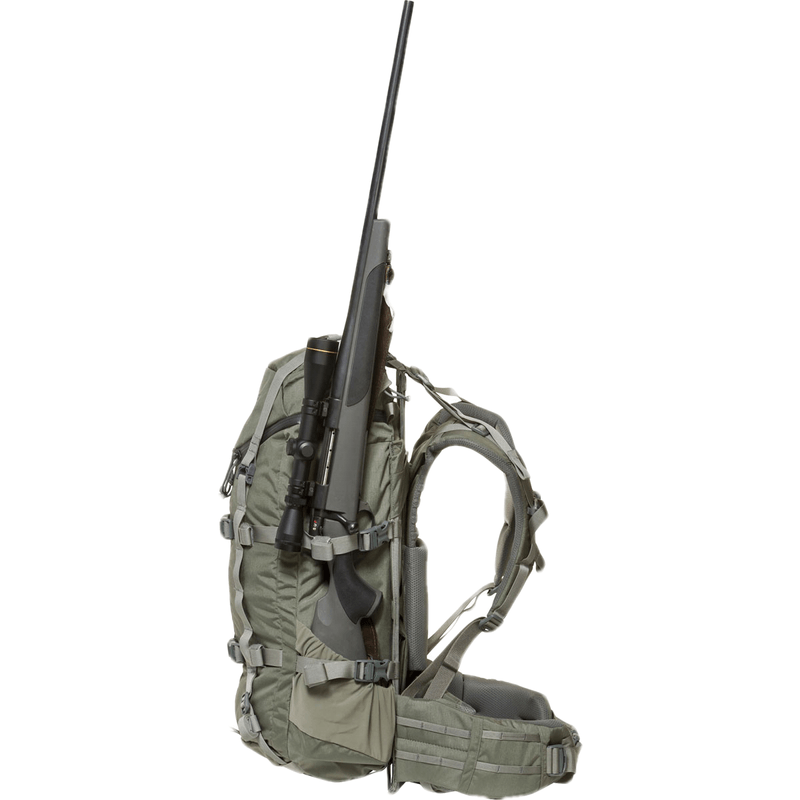 Hunting backpack outlet with rifle holder