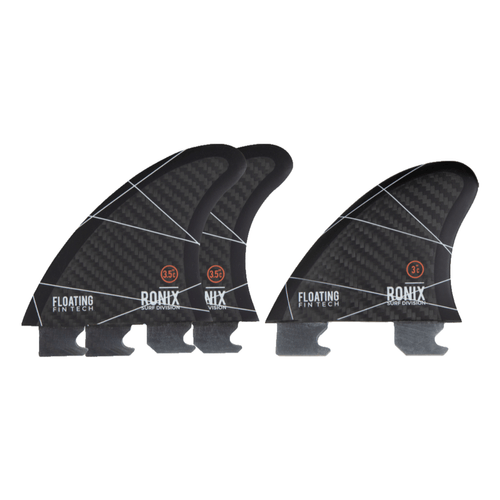 Ronix Floating Fin-S 2.0 Tool-Less Fiberglass Fin (3 Pack)