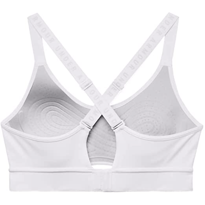 Under Armour Womens Infinity Mid Sports Bra Sleeveless White 8